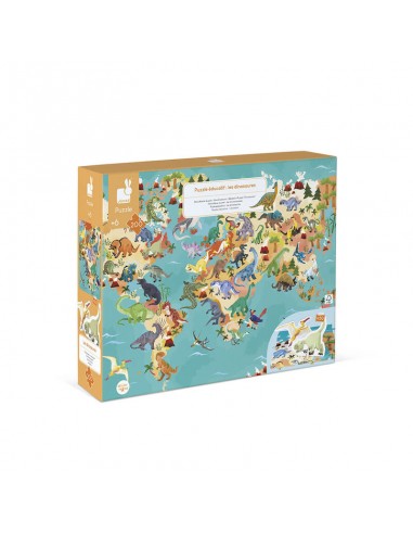Puzzle educativo los dinosaurios - 200 piezas de Janod.