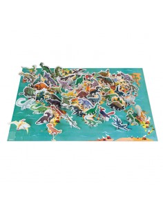 Puzzle educativo los dinosaurios - 200 piezas de Janod. 2