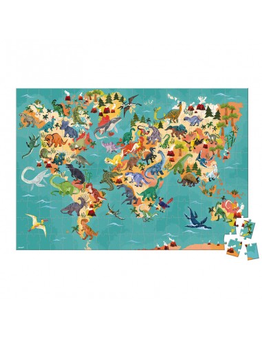 Puzzle educativo los dinosaurios - 200 piezas de Janod.