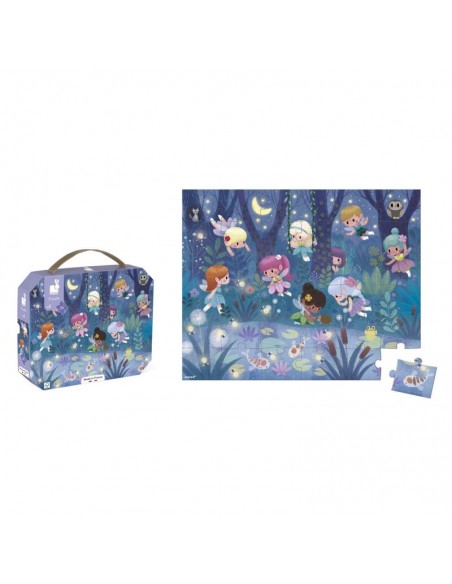 Puzzle Hadas y Nenúfares - 36 piezas de Janod.