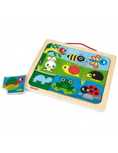 Puzzle Magnético Jardín Feliz de Janod.