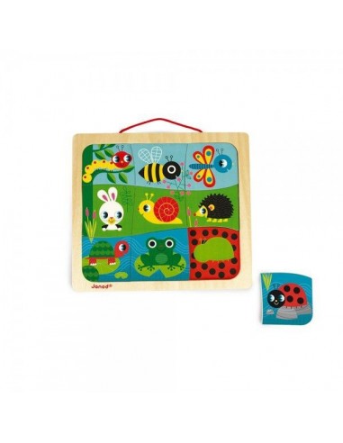 Puzzle Magnético Jardín Feliz de Janod.
