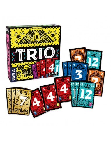 Trio es un juego de cartas de Devir.