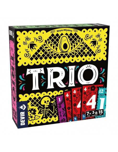 Trio es un juego de cartas de Devir.