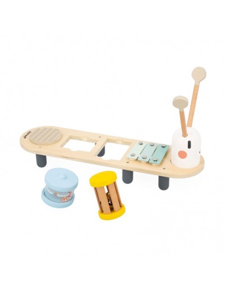 Tabla de estimulación musical oruga de Janod.