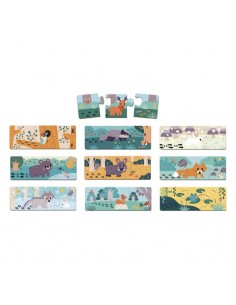 Puzzle animales las Huellas de Janod. 2