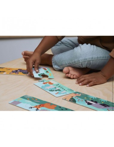 Puzzle animales las Huellas de Janod.