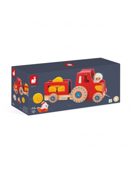 Tractor con cuerda de arrastre de Janod.