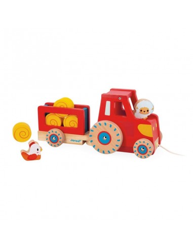 Tractor con cuerda de arrastre de Janod.