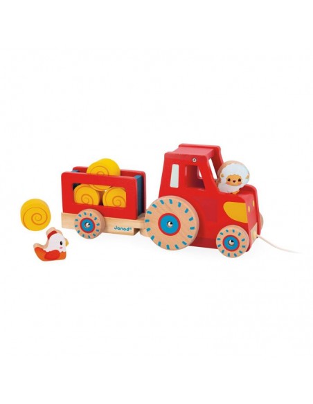 Tractor con cuerda de arrastre de Janod.