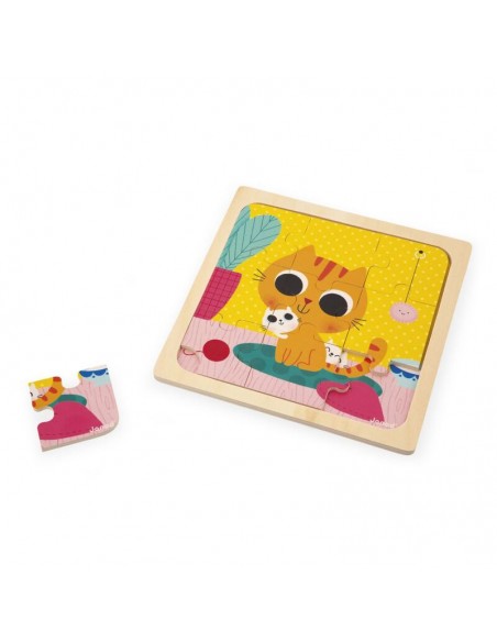 Puzzle de madera el gato Peanut de Janod.