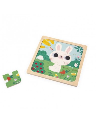 Puzzle el Conejo Blanco de Janod.