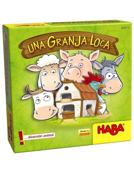 Una Granja Loca es un juego de memoria de HABA.