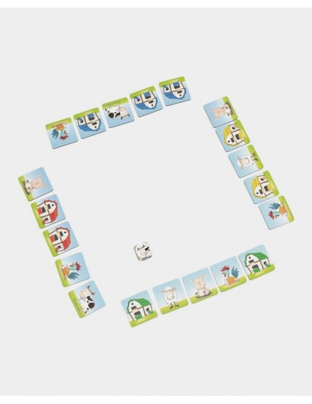 Una Granja Loca es un juego de memoria de HABA.