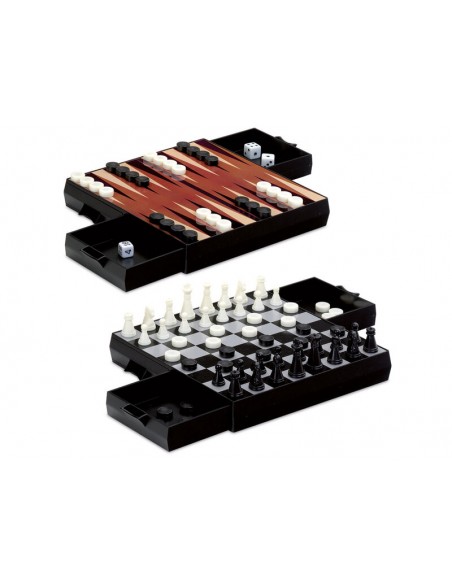 AJEDREZ - DAMAS- BACKGAMMON MAGNETICO de Cayro