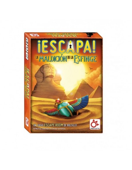 Escapa - La Maldición de la Esfinge es un juego de Escape Room de Mercurio.