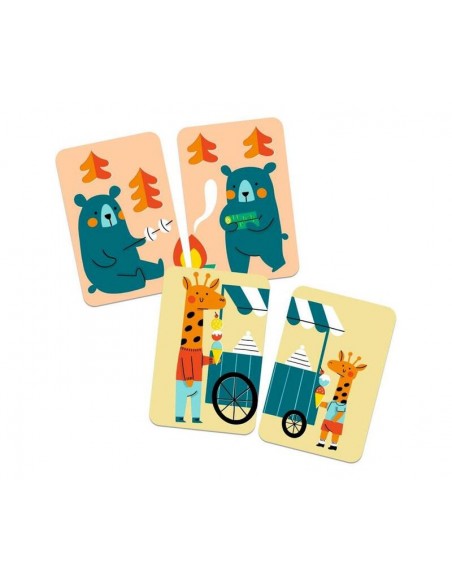 Misti´Loup es un juego de cartas para niños de Djeco.