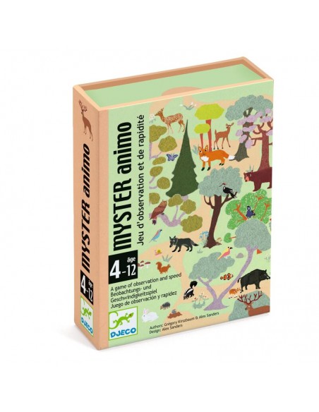 Myster Animo es un juego de cartas para niños de Djeco.