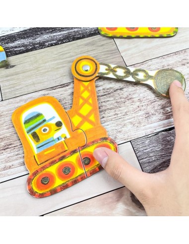 Puzzle duo Vehículos de Djeco.