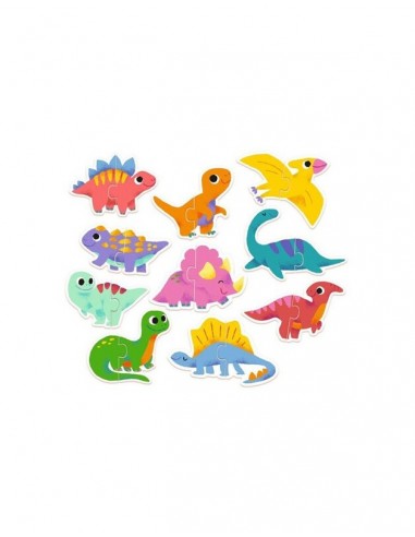 Puzzle duo Dinos de Djeco.