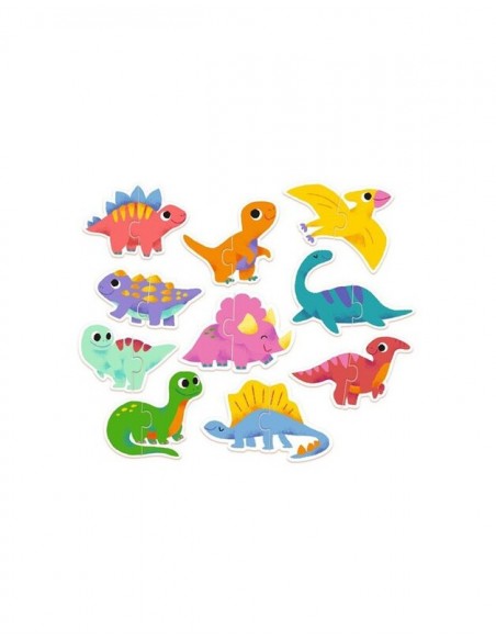 Puzzle duo Dinos de Djeco.