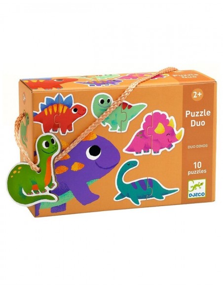 Puzzle duo Dinos de Djeco.