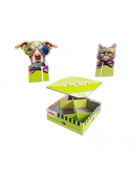 Team Quiz Challenge - Gatos vs Perros es un juego de preguntas y respuestas de HABA.