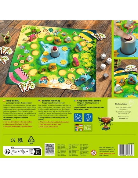 Rally Bambu es un juego de carreras de HABA.
