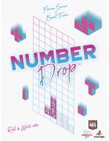 Number Drop es un jugo de roll & Write de Maldito Games.
