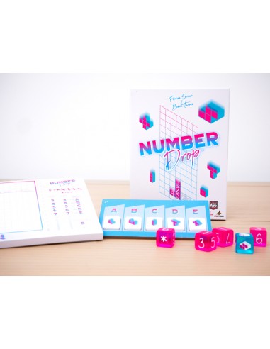 Number Drop es un jugo de roll & Write de Maldito Games.