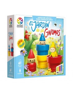 El Jardín de los Gnomos es un juego de lógica para niños de Smart Games.