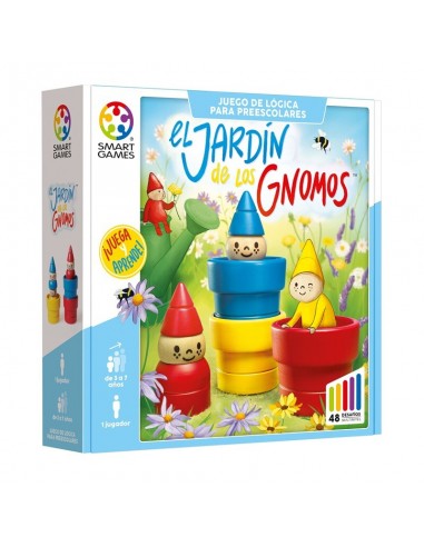 El Jardín de los Gnomos es un juego de lógica para niños de Smart Games.
