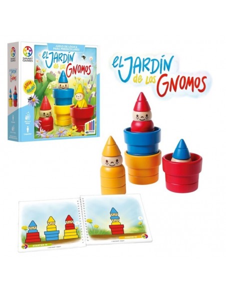 El Jardín de los Gnomos es un juego de lógica para niños de Smart Games.
