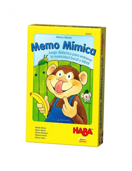 Memo Mímica es un juego de memoria y mímica de HABA.
