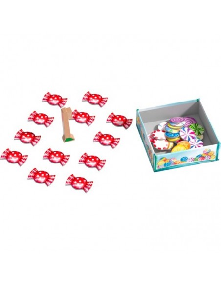 Candy Party es un juego de memoria y rapidez de HABA.