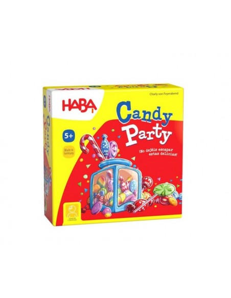 Candy Party es un juego de memoria y rapidez de HABA.