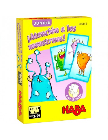 Atención a los Monstruos Jr. es un juego de bazas de HABA.