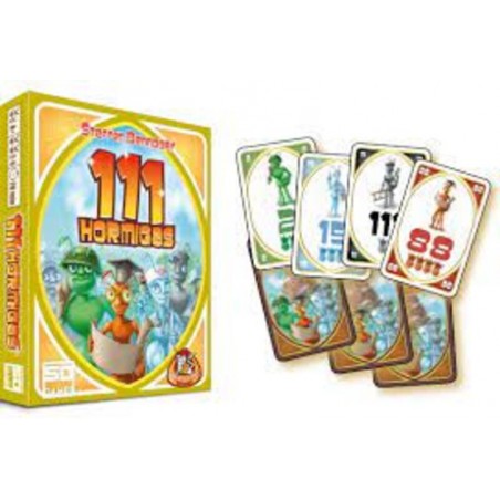 111 Hormigas es un juego de bazas de cartas con hormigas