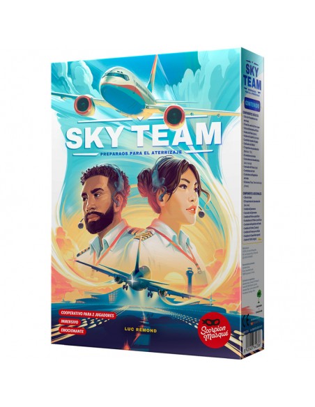 Sky Team es un juego de dados de Asmodee.