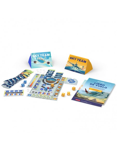 Sky Team es un juego de dados de Asmodee.