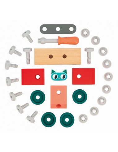 BRICO'KIDS - COCHE GATO PARA HACER BRICOLAJE DE JANOD.