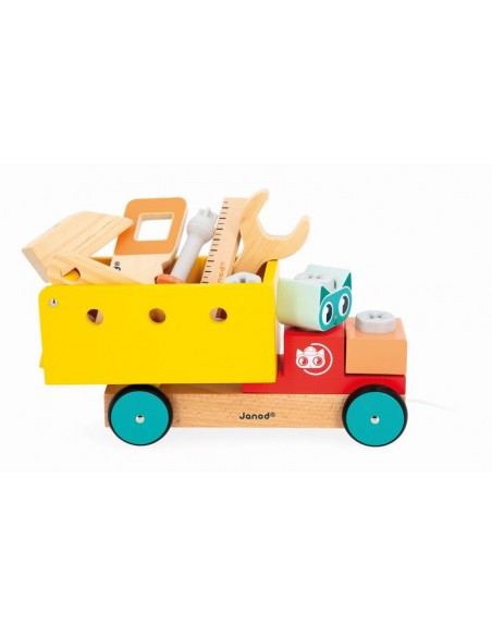 BRICO'KIDS - CAMION DE TIRAR BRICOLAJE DE JANOD.