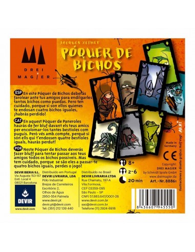 Póquer de Bichos de la editorial Devir.