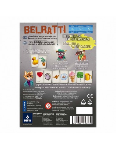 Belratti es un juego de cartas de Devir.