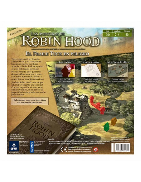 Las Aventuras de Robin Hood. El Fraile Tuk en Peligro de la editorial Devir.