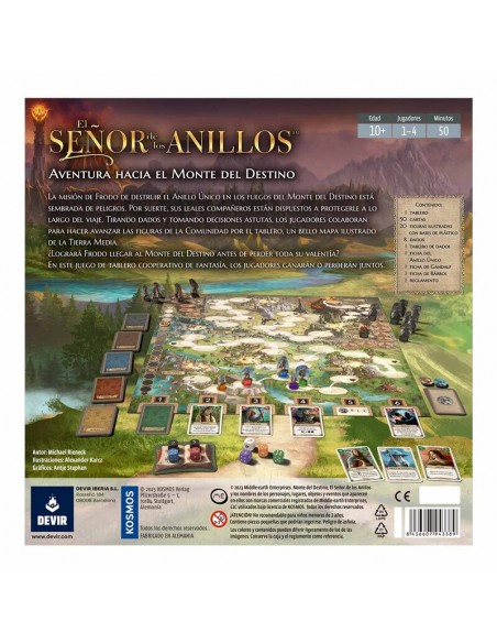 El Señor de los Anillos - Aventura hacia el Monte del Destino es un juego de Devir.