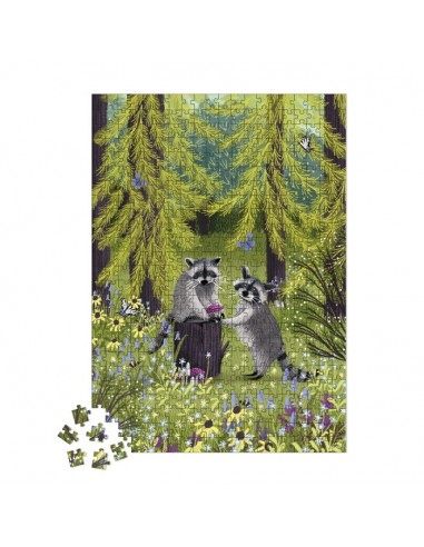 Puzzle Mapaches - 500 piezas de Janod.