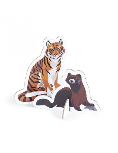 PUZZLE EDUCATIVO ANIMALES EN PELIGRO DE EXTINCION 200 PIEZAS DE JANOD.