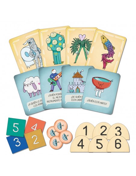 Quién por qué es un juego cooperativo de Lúdilo.