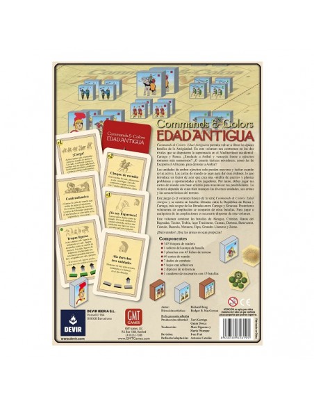 COMMANDS AND COLORS: EDAD ANTIGUA DE LA EDITORIAL DEVIR.